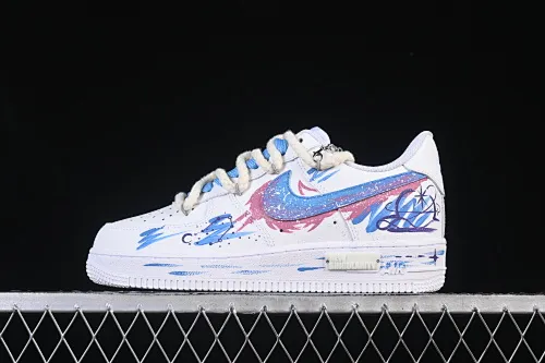 All categories Nk Air Force 1 Air Force series Nk Air Force 1 Low Air Force low-top Nike Air Force 1'07 Low "Libra" Hand-painted graffiti twelve constellations series Libra Air Force One low-top casual sneakers Constellation 9231023